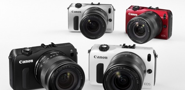 Canon EOS M in verschiedenen Farben